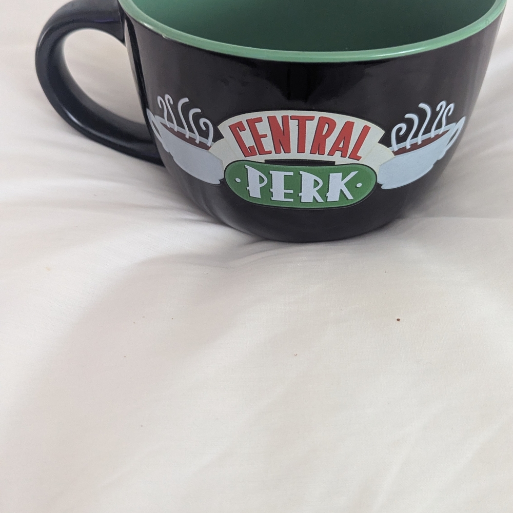 Central Perk Black and Green Mug